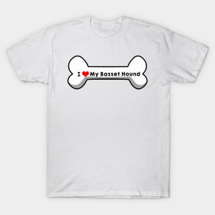 I Love My Basset Hound T-Shirt